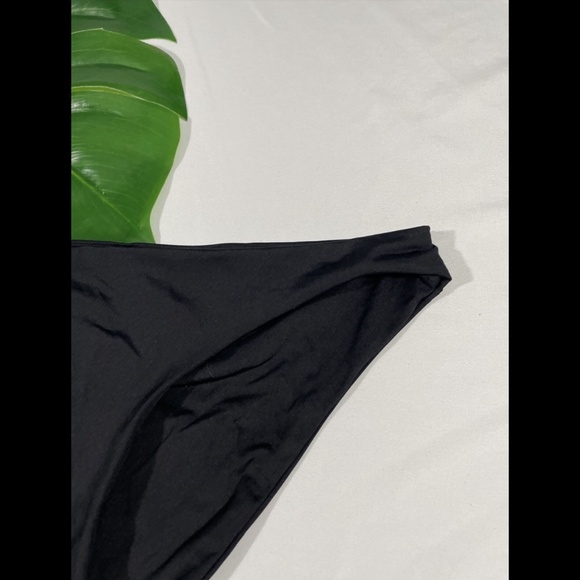 NEW BECCA [ XS ]‎ Color Cod Shirred Back Hipster Bikini Bottoms in Black - Picture 5 of 10